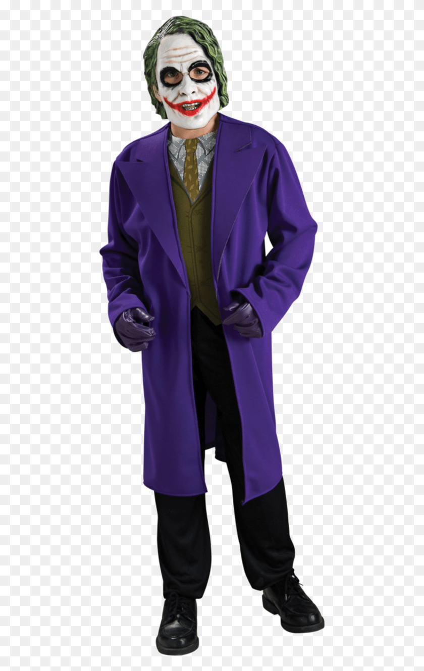 449x1269 Child The Joker Costume Joker Costumes For Kids, Clothing, Apparel, Person HD PNG Download