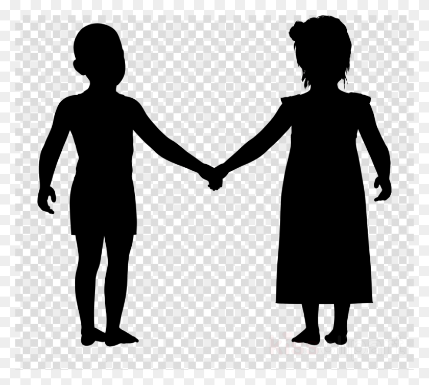 900x800 Child Transparent Image Clipart Silhouette Holding Hands, Texture, Person, Human HD PNG Download