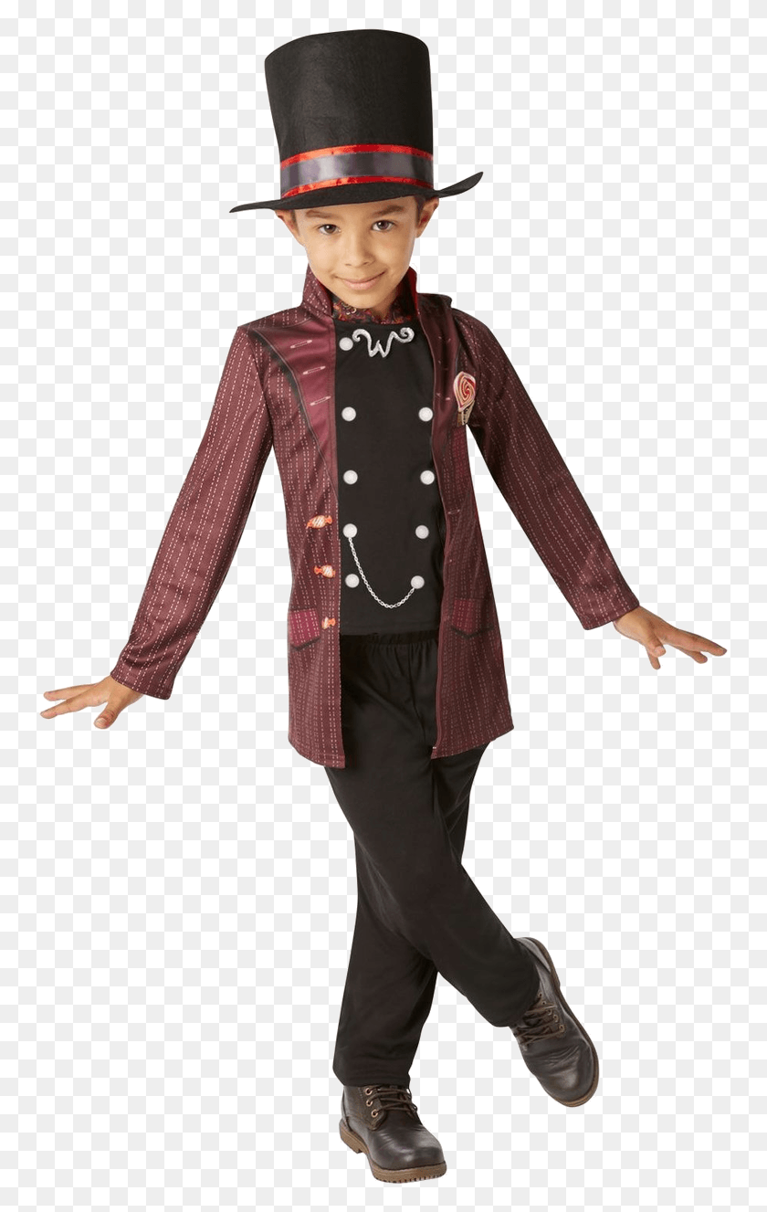 755x1267 Child Willy Wonka Costume Kids Willy Wonka Costume, Clothing, Apparel, Person HD PNG Download
