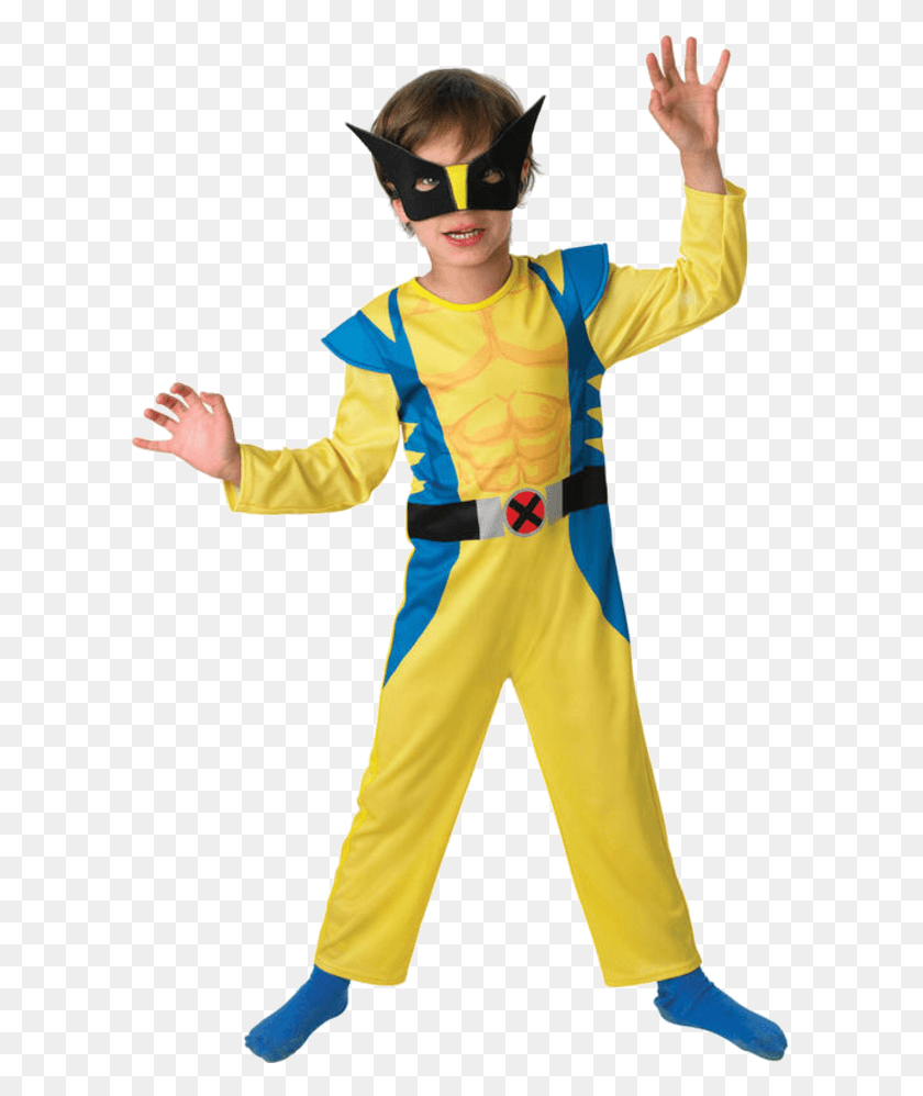 601x938 Child Wolverine Costume Wolverine Kid Costume, Person, Human, Performer HD PNG Download