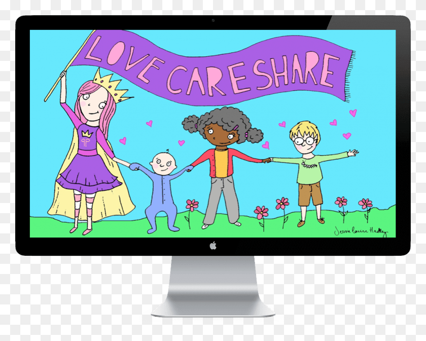 1000x785 Children Cartoon, Electronics, Computer, Monitor HD PNG Download