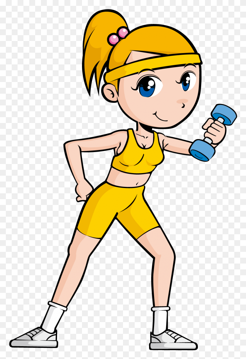 964x1442 Children Exercise Clip Art Cartoon Person Doing Exercise, Human, Clothing, Apparel HD PNG Download