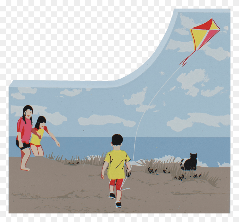 1000x921 Children Flying Kite, Person, Human, Shorts HD PNG Download