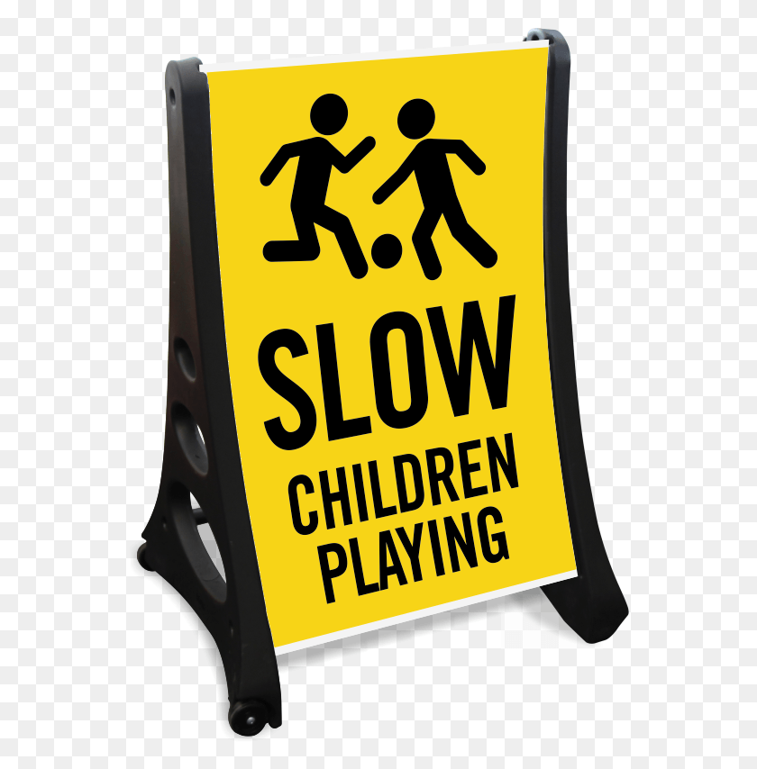 556x794 Children Playing Portable Sidewalk Sign Traffic Sign, Symbol, Person, Human HD PNG Download