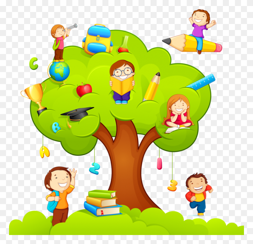 800x773 Children Studying Clipart, Graphics HD PNG Download