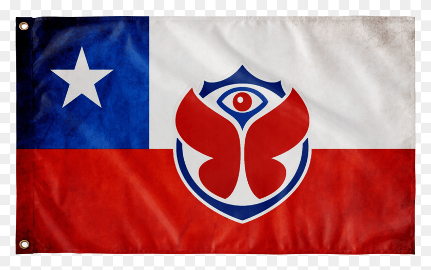 1942x1164 Флаг Чили Для Фестиваля Tml Tomorrowland Логотип, Символ, Эмблема, Товарный Знак Png Скачать