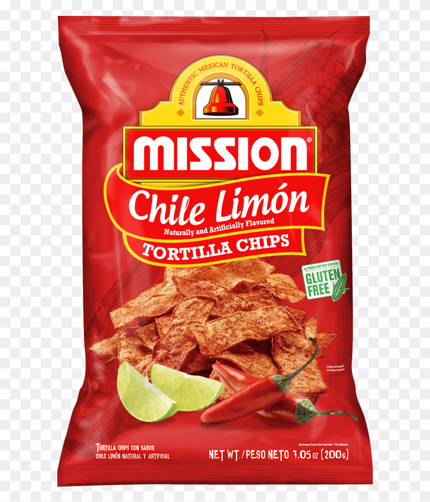 618x921 Descargar Png Chile Limn Tortilla Chips Mission Tortilla Chips 7.05 Oz, Alimentos, Aluminio, Ketchup Hd Png