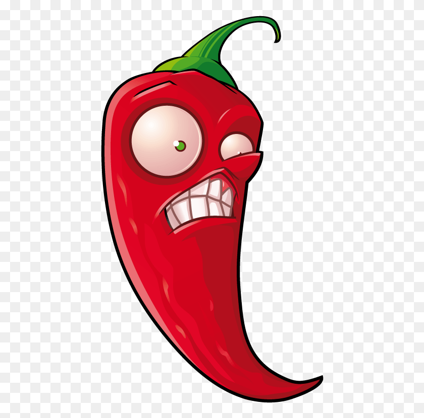 442x770 Chile Picante Plants Vs Zombies Pepper, Hand, Mouth, Lip HD PNG Download