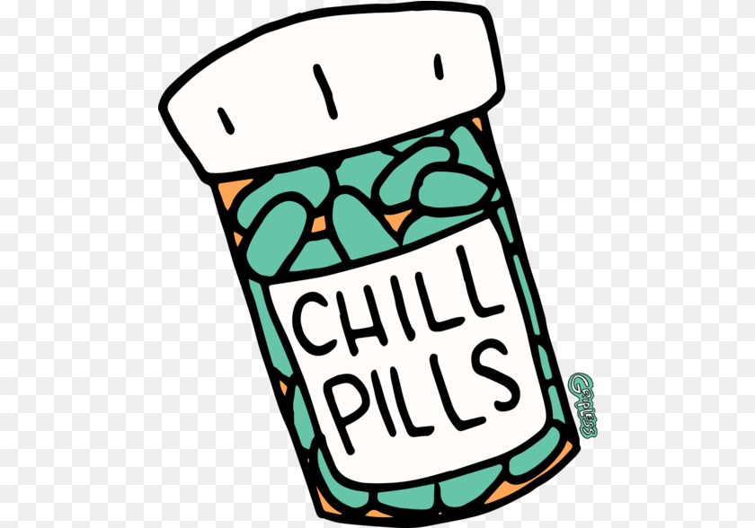 Chillpills Chill Pill Jar Clipart PNG