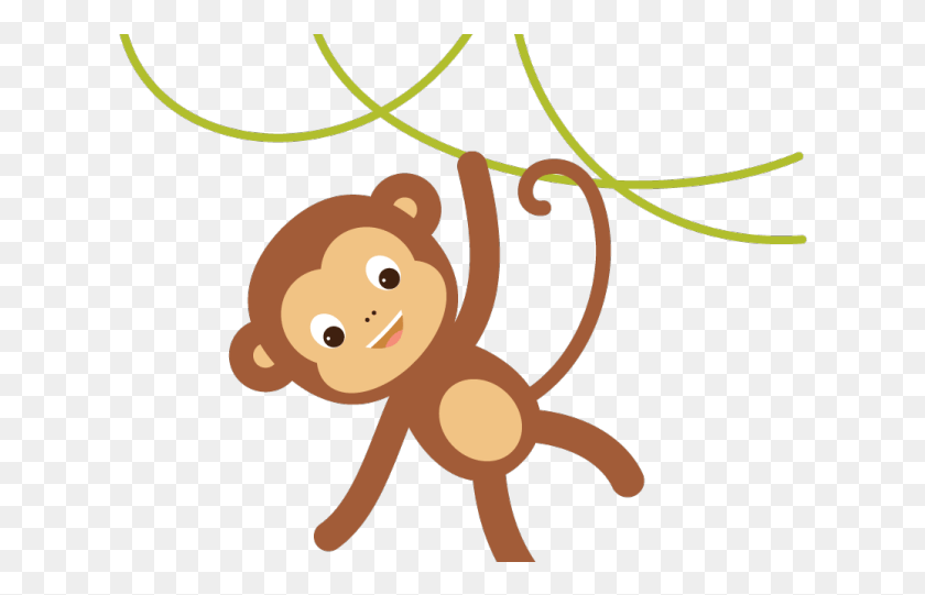 626x481 Chimpanzee Clipart Monkey Tail Transparent Hanging Monkey, Cupid HD PNG Download