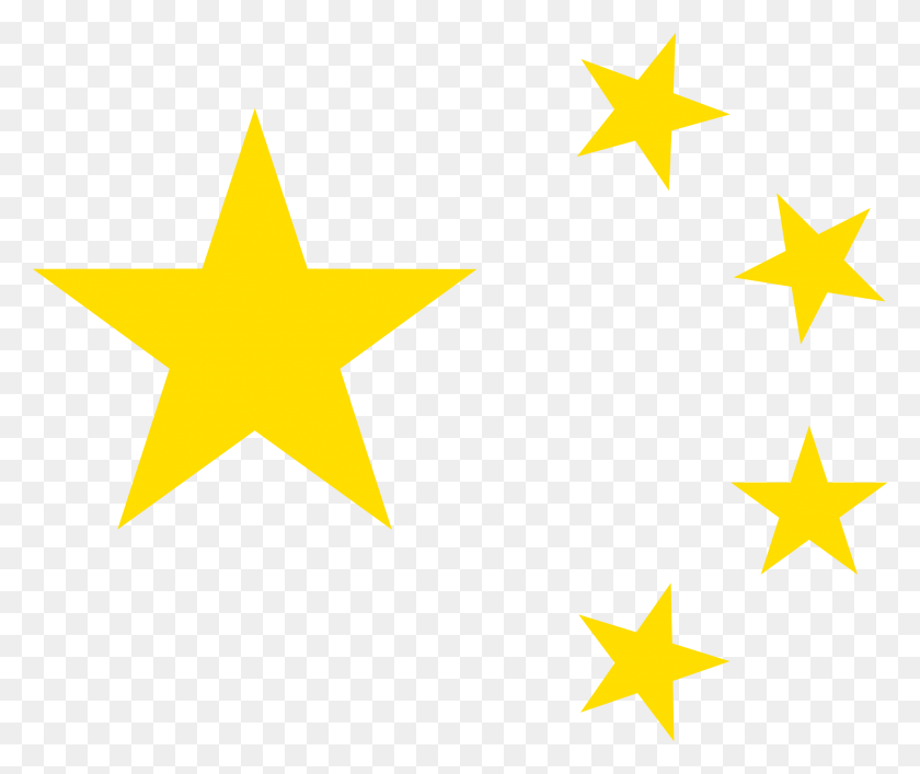 2000x1661 China Flag Yellow Stars Chinese Flag Yellow Stars, Star Symbol, Symbol, Cross HD PNG Download