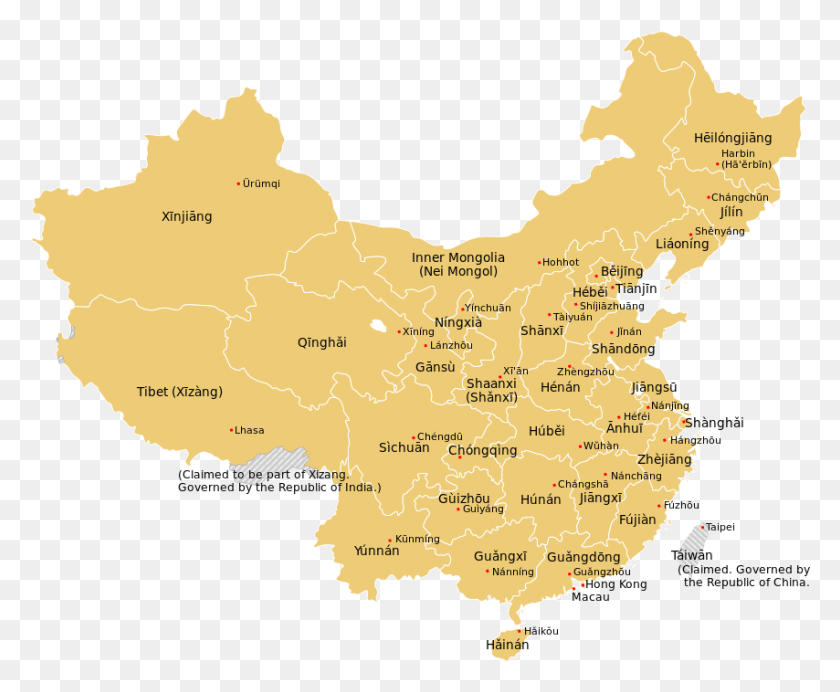854x692 Descargar Png Mapa De China Los Mejores Fondos De Pantalla De China En Las Provincias Chinas, Diagrama, Atlas, Parcela Hd Png