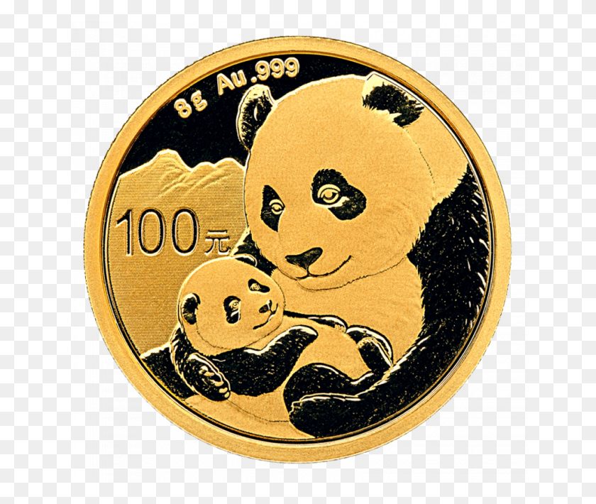 650x650 China Panda Gold Coin Gold Panda 2019, Logotipo, Símbolo, Marca Registrada Hd Png