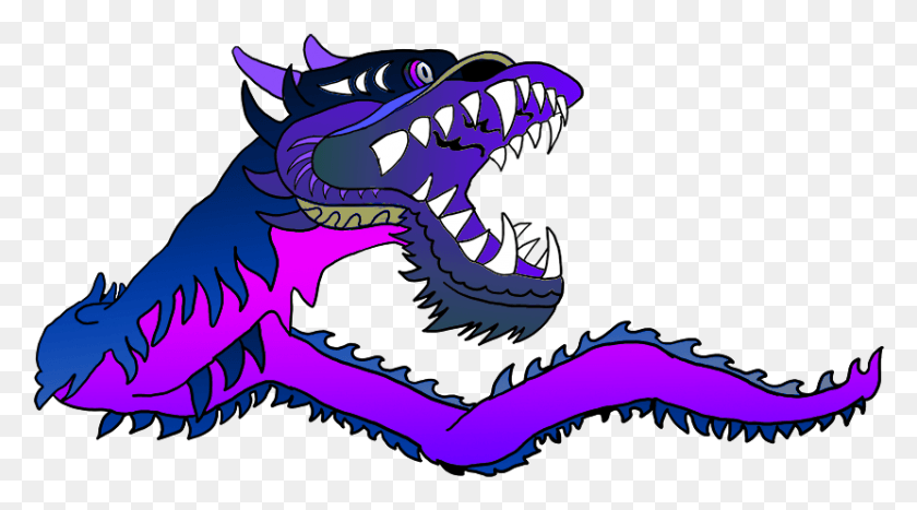 830x434 Китайский Дракон Клипарт Фиолетовый Дракон Китайский Дракон Gif Hd Png Скачать