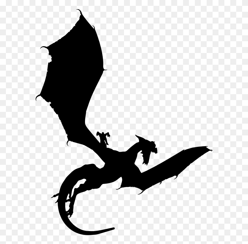600x769 Китайский Дракон Силуэт Картинки Прозрачный Силуэт Дракона, Серый, Мир Варкрафта Png Скачать