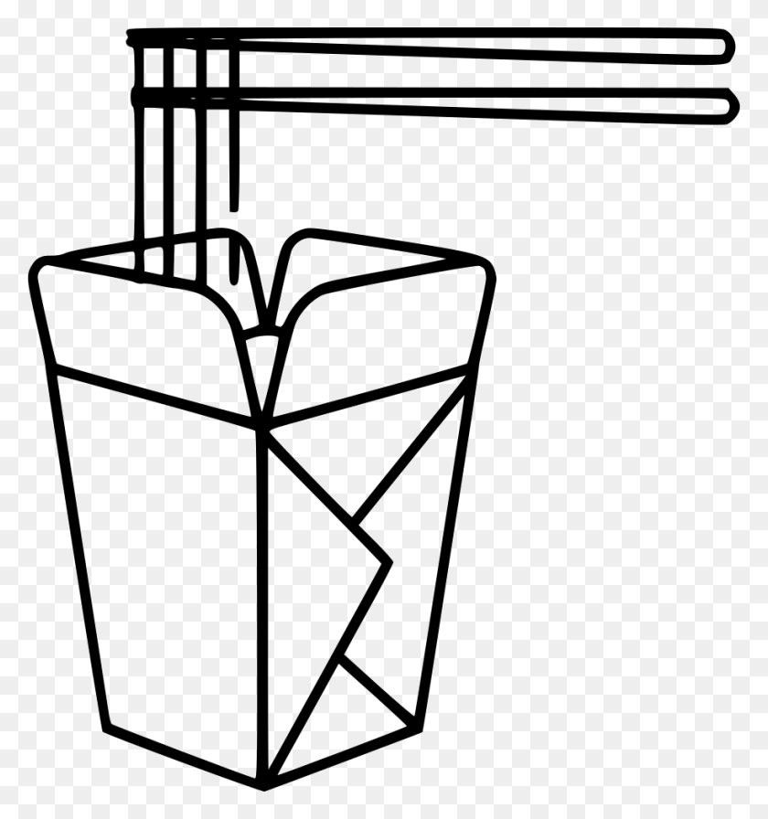 914x980 Chinese Food Comments Line Art, Lamp, Triangle, Basket Descargar Hd Png