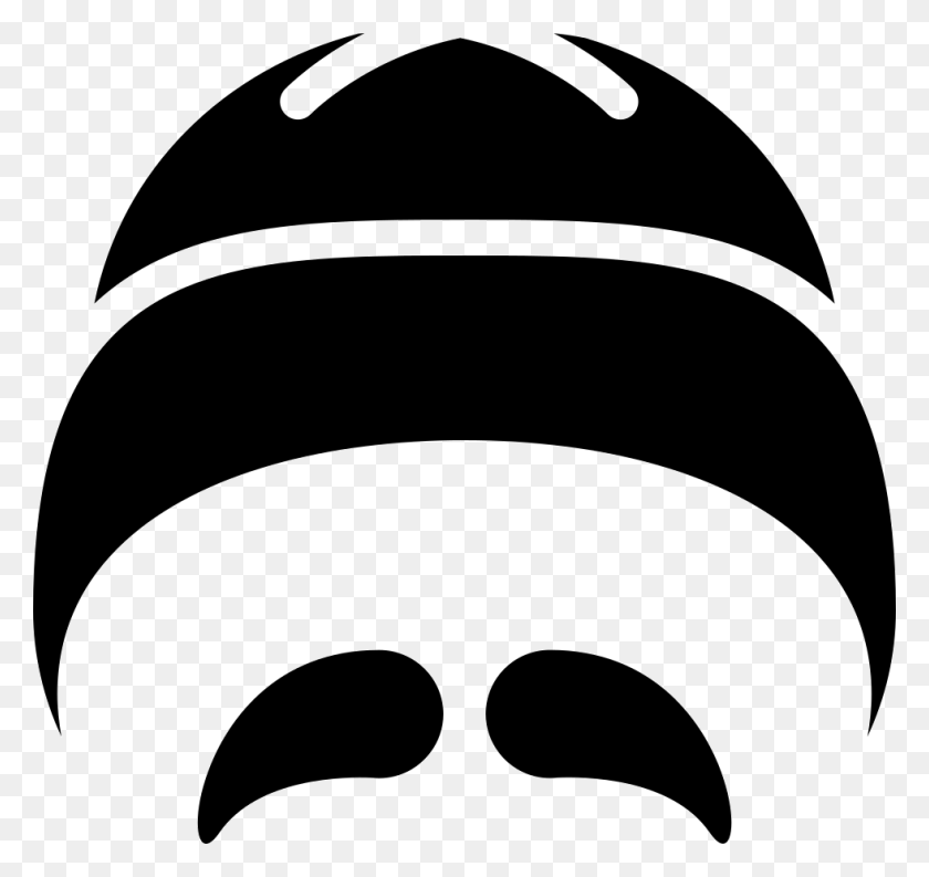 980x922 Chinese Hat And Moustache Icon, Clothing, Apparel, Stencil HD PNG Download
