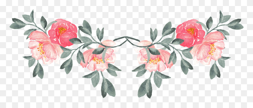991x381 Chinese Painting Rose Flower Decoration Vector Watercolor Painting, Plant, Flower, Blossom HD PNG Download