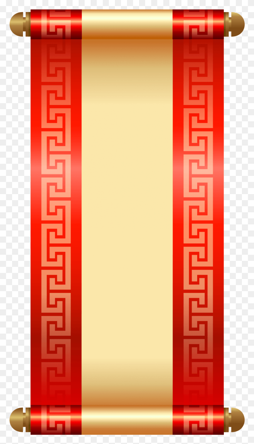 1101x1983 Китайский Свиток Картинки Американский Флаг Баннер Клип Красный Китайский Свиток, Текст, Число, Символ Hd Png Скачать
