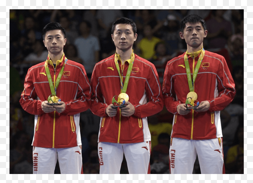 791x558 Китайская Золотая Медаль По Настольному Теннису, Человек, Человек, Спорт Hd Png Скачать