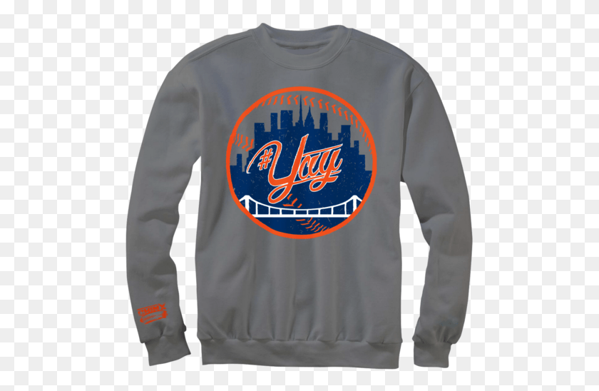 489x488 Chinx Yay Mets Crew Neck Long Sleeved T Shirt, Sleeve, Clothing, Apparel HD PNG Download