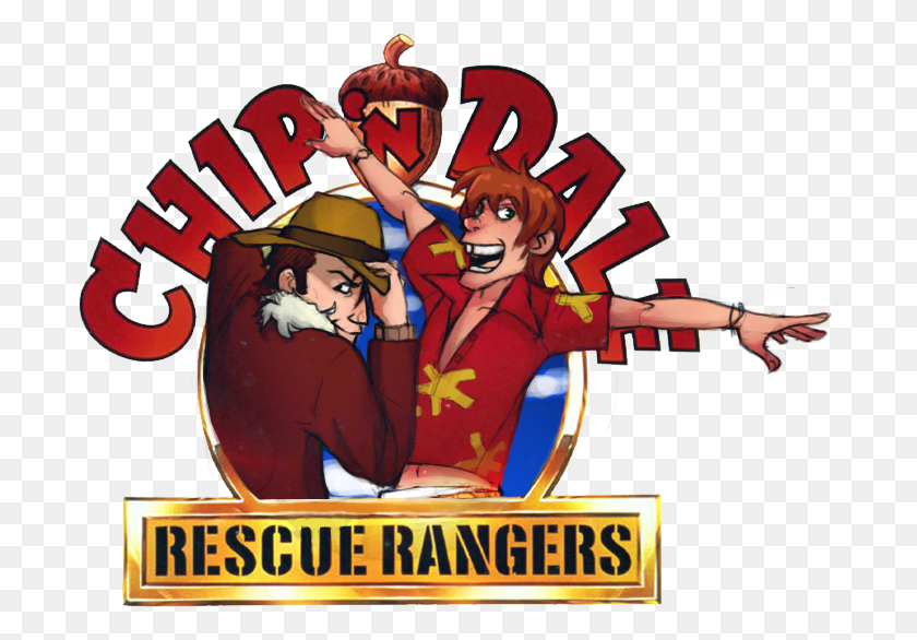 695x526 Chip 39n Dale Chip N Dale Rescue Rangers Logo, Person, Human, Advertisement HD PNG Download