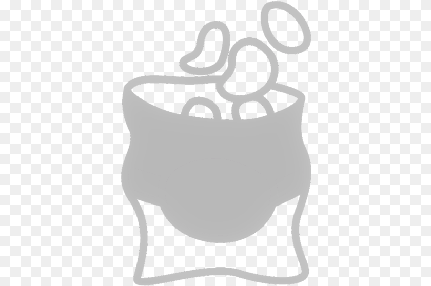 Chips 11 Illustration, Stencil, Bag, Bathing, Clothing Sticker PNG