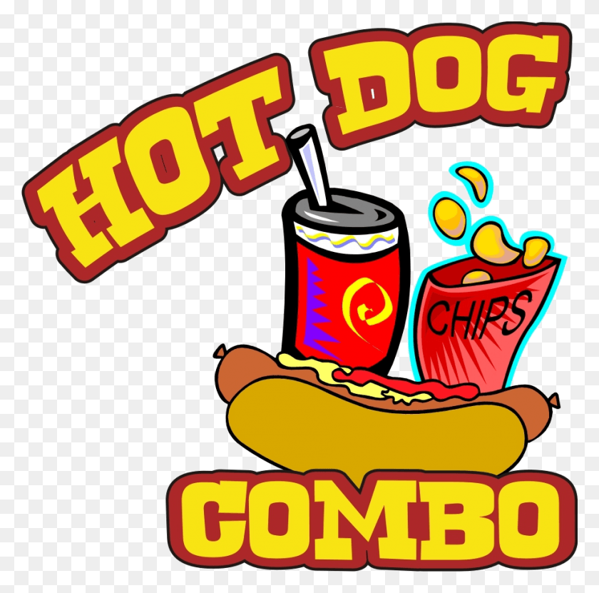 917x907 Chips And Soda Hot Dog Combo, Beverage, Drink, Dynamite HD PNG Download