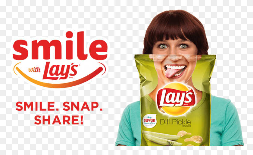 889x521 Chips Smile With Lay39s Lays, Person, Human, Food HD PNG Download
