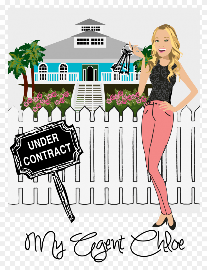 1000x1329 Chloe Realestate Under Contract Illustration, Person, Human, Clothing HD PNG Download
