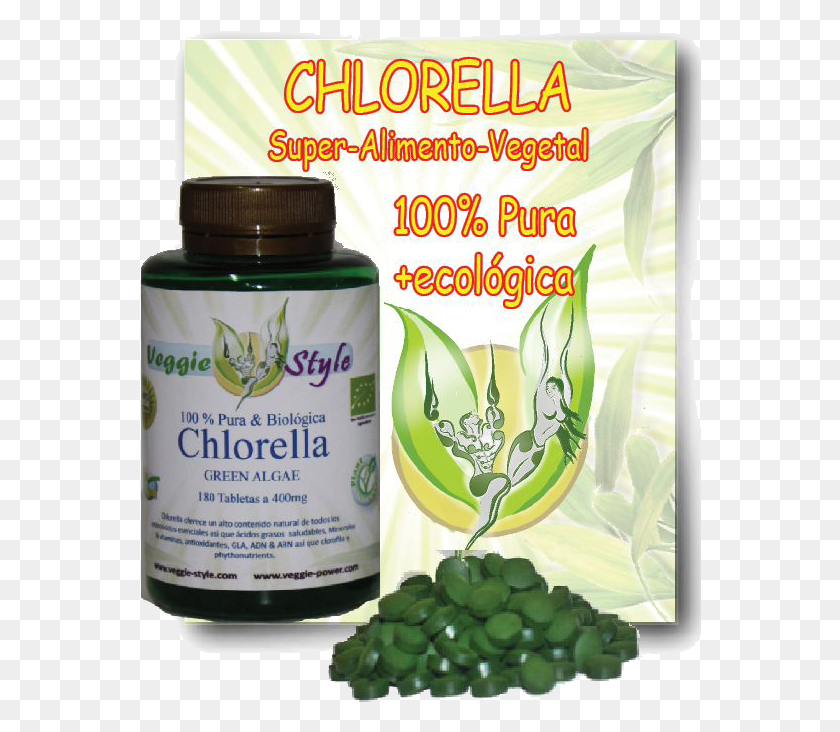 563x672 Chlorella Tabletas Chlorella Tabletas, Plant, Bottle, Jar HD PNG Download