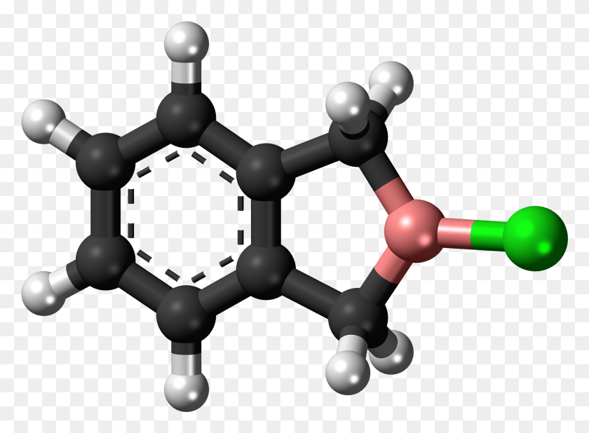 1869x1339 Chloro 2 Boraindane Molecule Ball Phthalic Anhydride 3d, Sphere, Figurine HD PNG Download