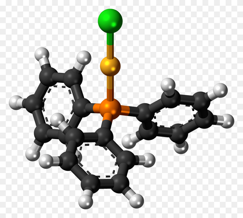 1853x1655 Chloro Goldi 3D Balls Molecule, Crystal, Sphere, Toy Descargar Hd Png