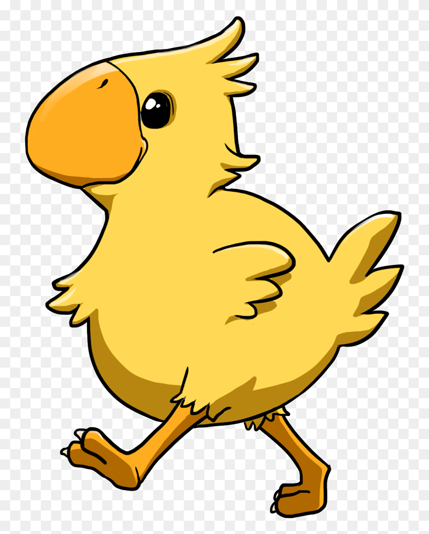 746x986 Chocobo Key Charm Parrot, Hen, Chicken, Poultry HD PNG Download
