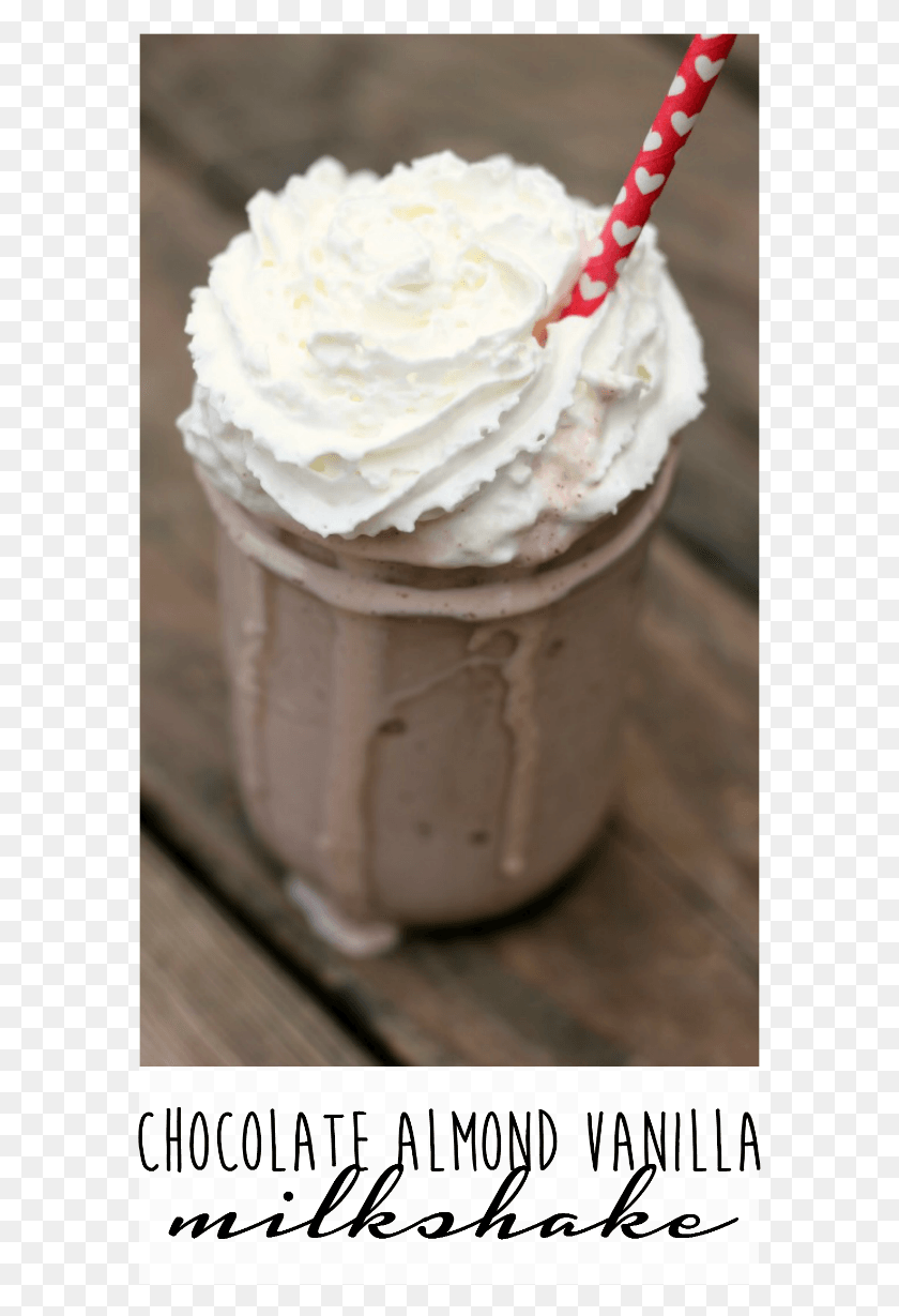 583x1169 Chocolate Almond Vanilla Milkshake Cupcake, Cream, Dessert, Food HD PNG Download