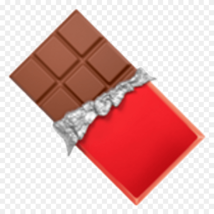 1024x1024 Chocolate Barra Emoji Comida Dulce, Sweets, Food, Confectionery HD PNG Download