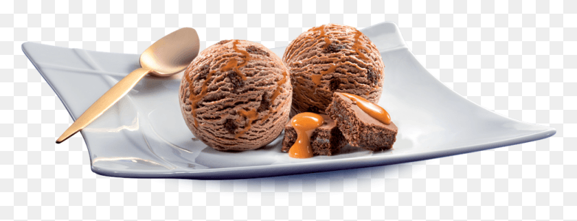 970x327 Chocolate Brownie Delight Brownie Delight Ice Cream, Cream, Dessert, Food HD PNG Download