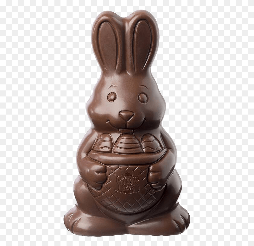 421x756 Chocolate Bunny Domestic Rabbit, Sweets, Food, Confectionery HD PNG Download