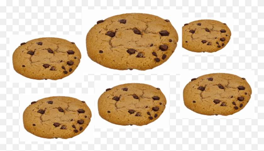 822x445 Chocolate Chip Cookie, Bread, Food, Biscuit HD PNG Download