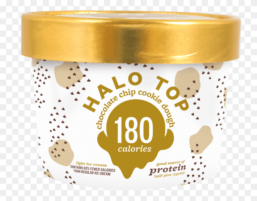 1089x833 Chocolate Chip Cookie Dough 8 Oz Half Pints Halo Top Ice Cream Cookie Dough, Label, Text, Jam HD PNG Download