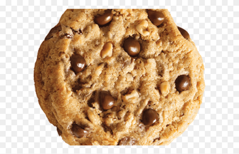 607x481 Chocolate Chip Cookie Transparent, Bread, Food, Biscuit HD PNG Download