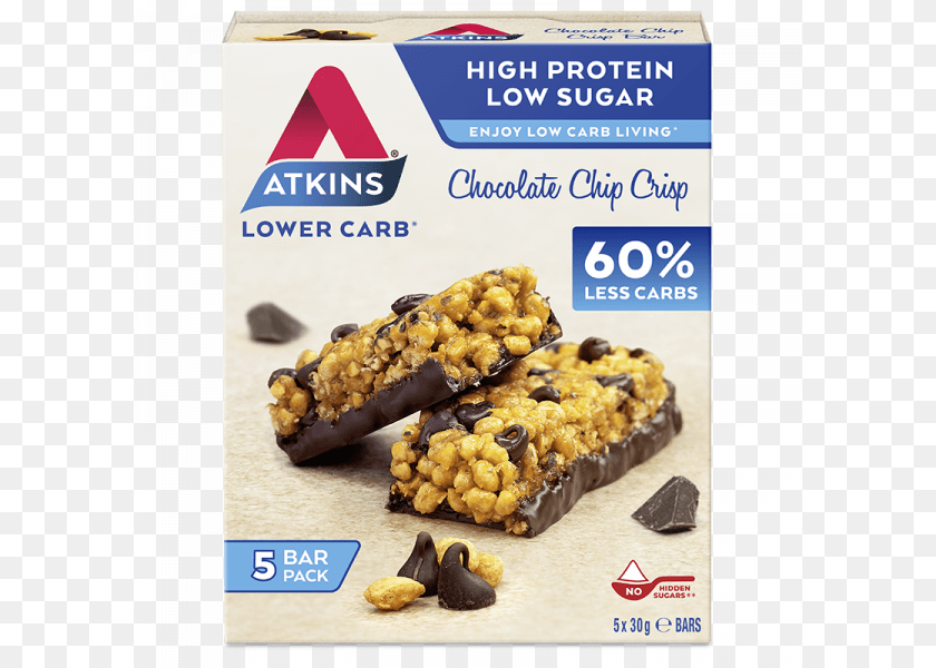 Chocolate Chip Crisp Low Carb Bars, Food, Sweets, Hot Dog, Snack Sticker PNG