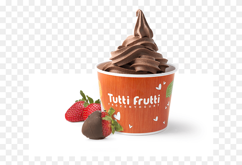 641x513 Chocolate Covered Strawberries Tutti Frutti Frozen Yogurt Cups, Cream, Dessert, Food HD PNG Download