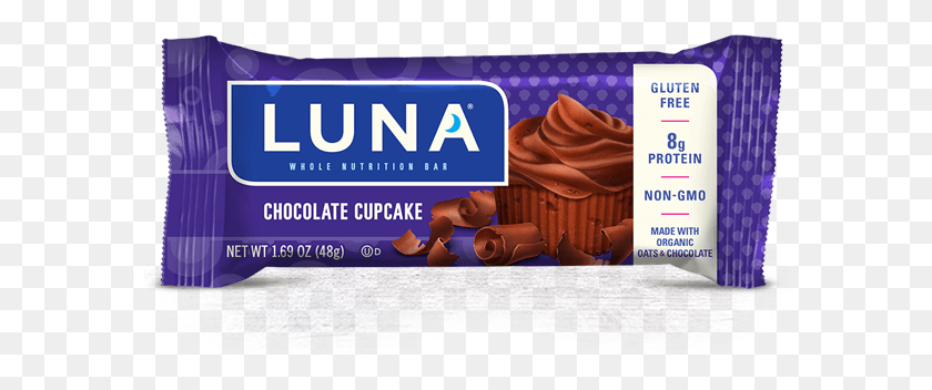 604x292 Chocolate Cupcake Packaging Luna Bar Chocolate Cupcake, Dessert, Food, Cake HD PNG Download
