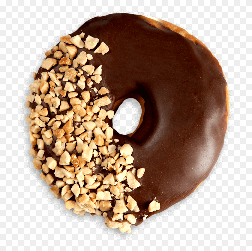 718x776 Chocolate Dip Donuts De Maní, Pastelería, Postre, Alimentos Hd Png