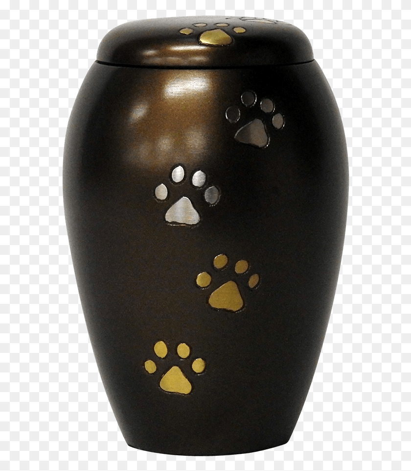 588x901 Chocolate Dog Paw Print Cremation Urn Vase, Mouse, Electronics, Nature HD PNG Download