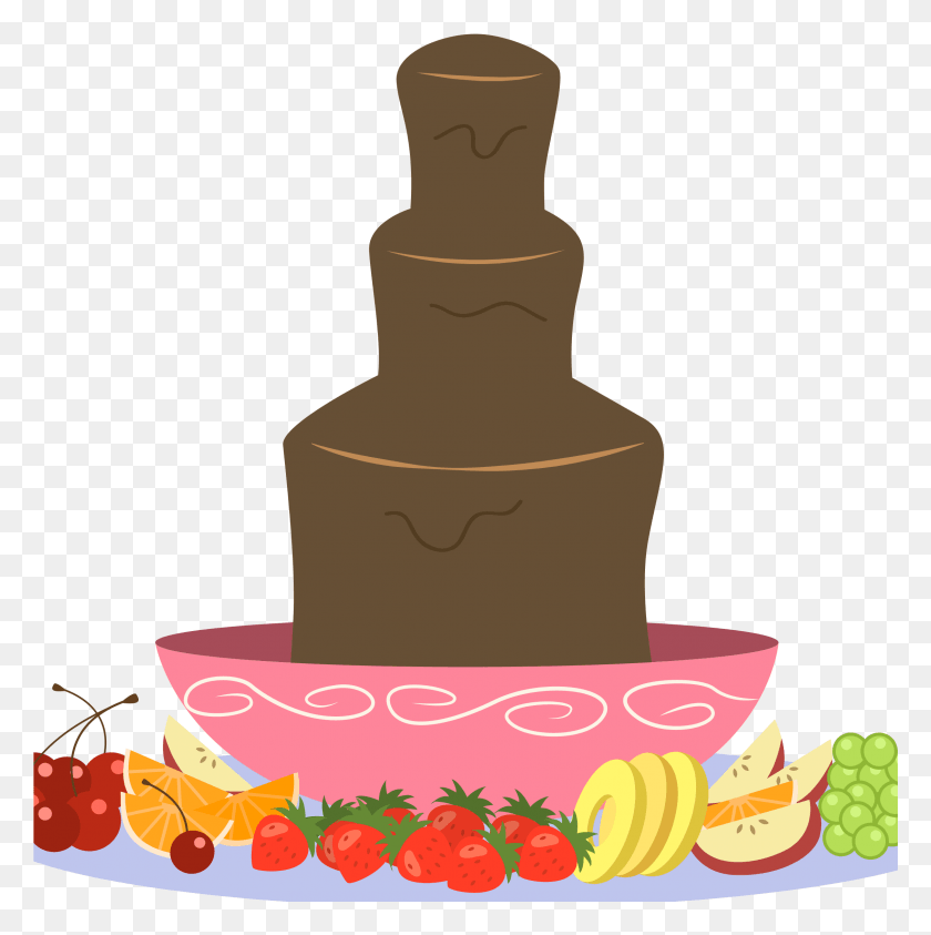 2258x2269 Chocolate Fountain Transparent Chocolate Fountain Clipart, Wedding Cake, Cake, Dessert HD PNG Download
