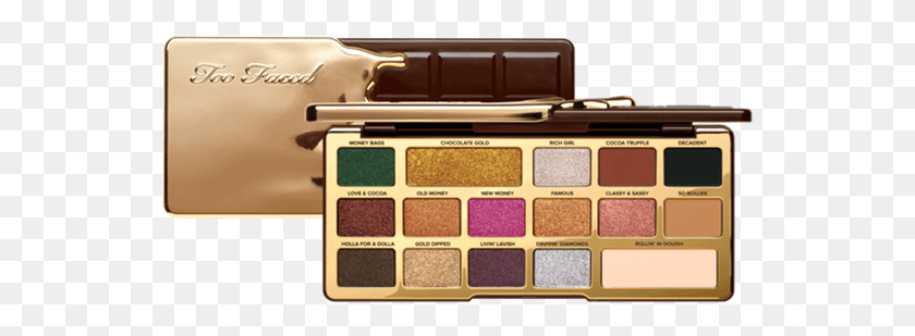 545x249 Chocolate Gold Eye Shadow Palette Golden Too Faced Chocolate Palette, Paint Container, Furniture, Computer Keyboard HD PNG Download