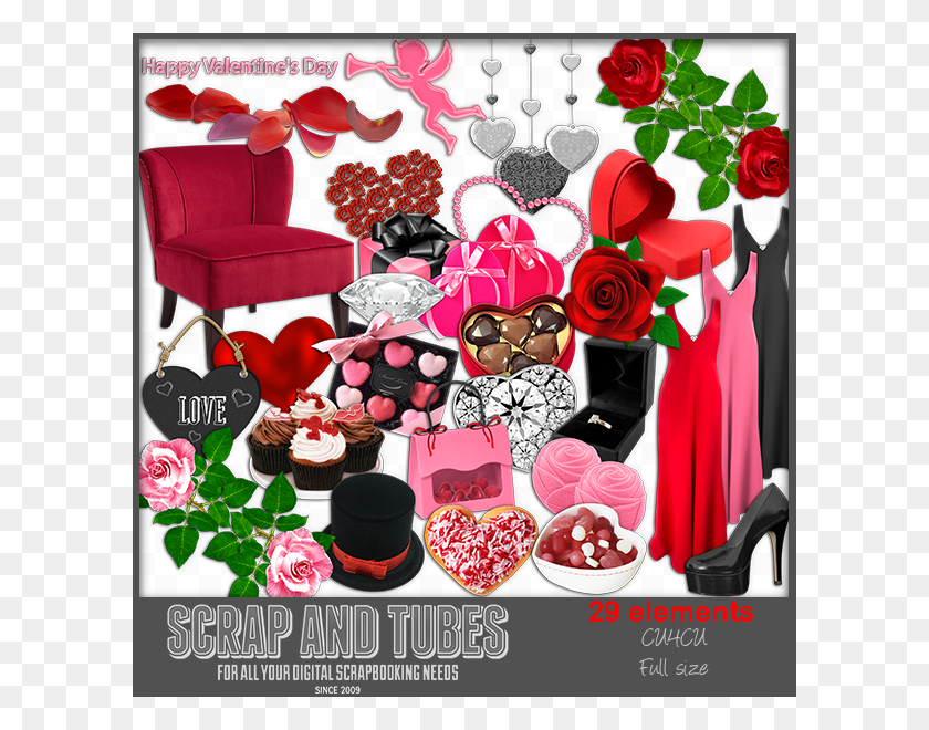 600x600 Chocolate Hearts Box Garden Roses, Photo Booth, Advertisement, Poster HD PNG Download