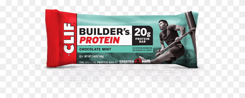 626x276 Chocolate Mint Packaging Clif Builder39s Protein Bar, Person, Human, Text HD PNG Download